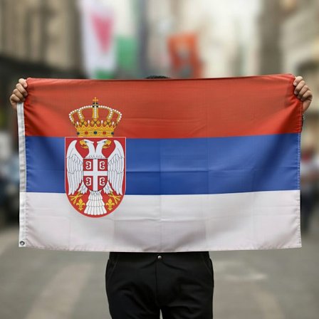 Serbia Flagget - 150 x 90 cm