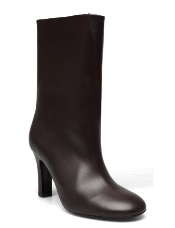 Imara Leather Bootie Shoes Boots Ankle Boots Ankle Boot - Heel Musta Filippa K