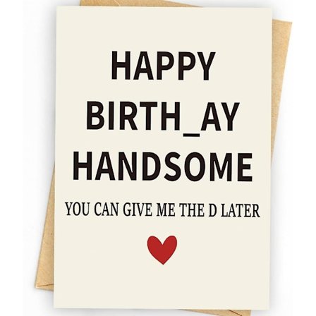Rolig födelsedagskort & presenter till män make pojkvän honom, Happy Bday Card ZD B2