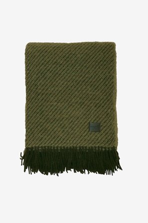 Redlunds - Aukland uldtæppe - Grøn - Tæpper & plaider - 130X170 - Fra Homeroom