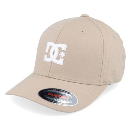 DC - Beige flexfit Keps - Cap Star 2 Overcast Beige Flexfit @ Hatstore