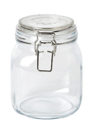 Åhléns Home Glasburk med lock BISTRO 1 L Köksförvaring Transparant ONESIZE