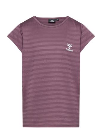 Hmlsutkin T-Shirt S/S Sport T-Kortærmet Skjorte Purple Hummel