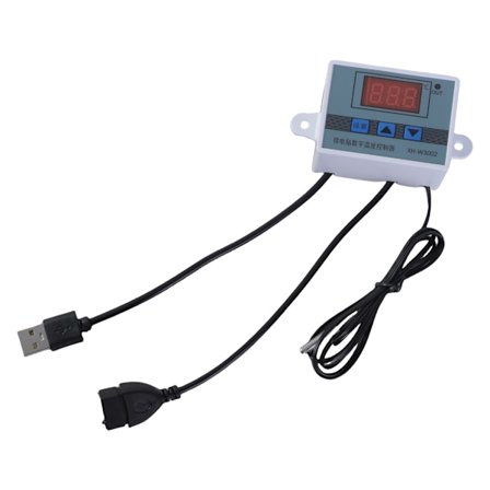 Universal USB Temperaturstyring Strømkabel USB 5V Digital Temp Controller til Ventilator og Blæsere Understøtter Op Til 50W