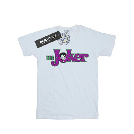 DC Comics Boys The Joker Text Logo T-Shirt 9-11 år Vit