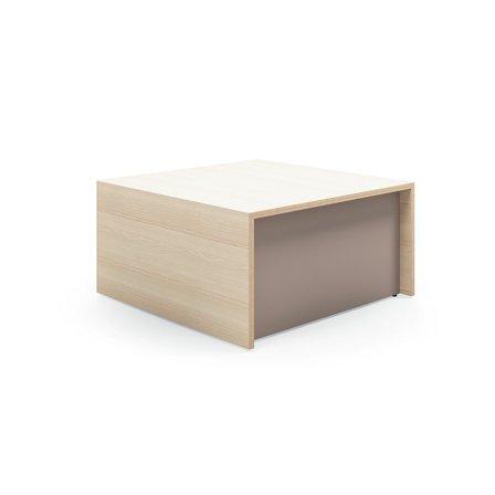 Stufensitzmodul TOGETHER, 800 x 800 x 400 mm, asch/schlammgrau