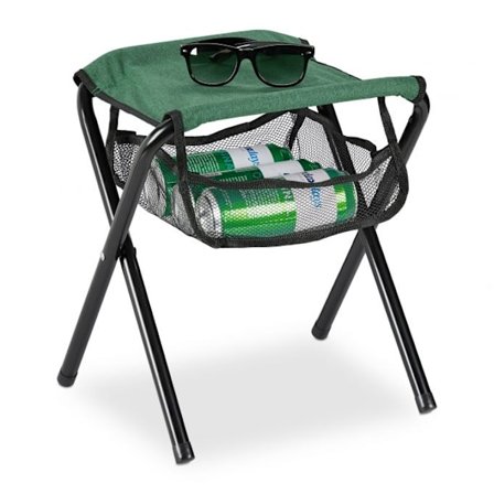 Hopfällbar pall upp till 120 kg grön