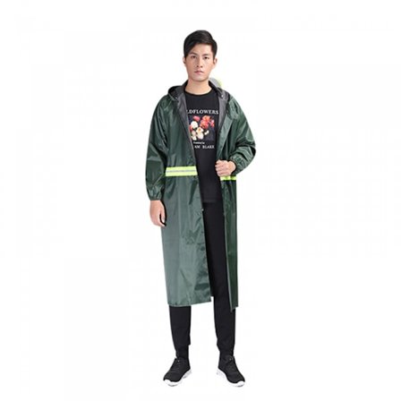 Langt hætteforsynet regnslag Sikkerhed Vandtæt Nødregn Jakke Poncho til Mænd Kvinder Voksne(størrelse XXXL)