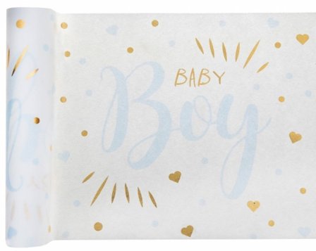 Duk / löpare Baby Shower - Baby Boy 28 x 300 cm