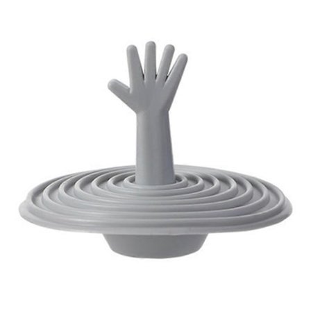 Silikon Avloppspropp Badrumsgolv Avloppsskydd Diskbänk Deodorant Insektsäker Tätningsplugg Universal Rund Skydd Ljusgrå