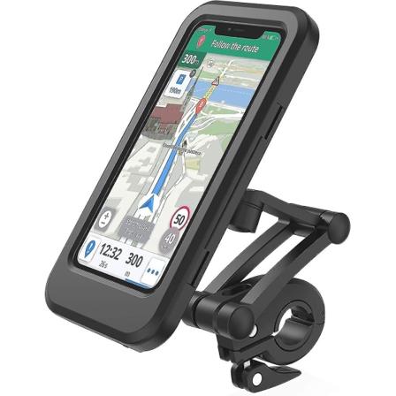 Vandtæt cykeltelefonholder - 360 graders roterende mobiltelefonholder til motorcykler.