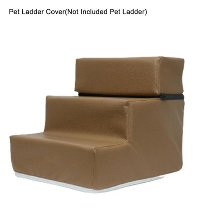 Stigebetræk til kæledyr aftageligt, komfortabelt imiteret læder Skridsikret hunderampetrappe etui til hvalp