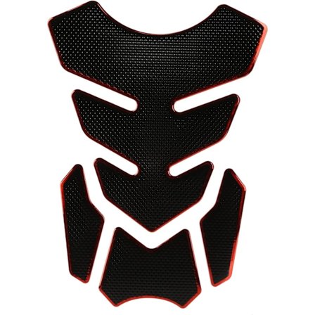 Tankdekaler (röda), universella flammande tankmetalldekaler för Harley