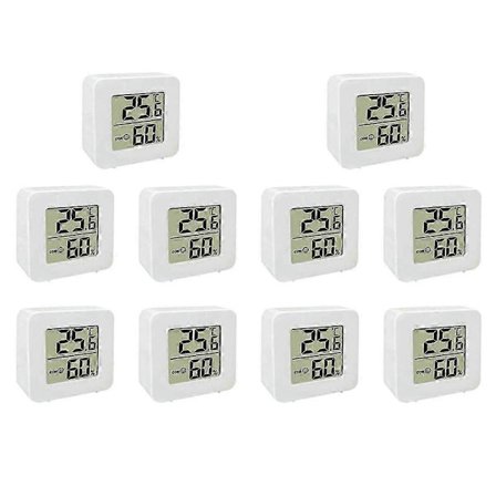 10X Mini Indendørs Termometer LCD Digital Temperatur Rum Hygrometer Måler Sensor Luftfugtighedsmåler Hjem_Kvalitetsgaver