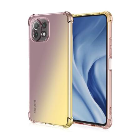Xiaomi Mi 11 Lite - Floveme Silikonskal Svart/guld