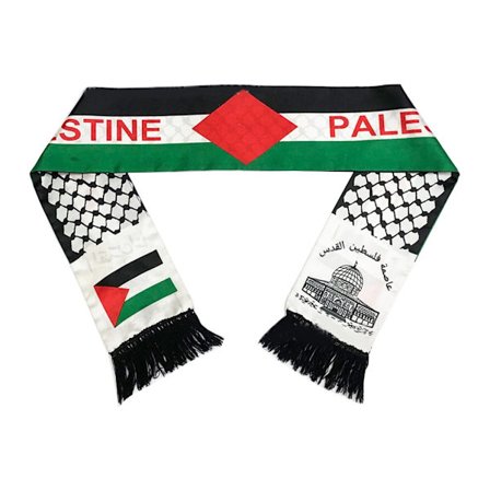 Print Palestina Flagg Scarf Lang Satinhals Scarf Palestina Flagg Hals Sjal Jerusalem Arabisk Sash for alle aldre NX