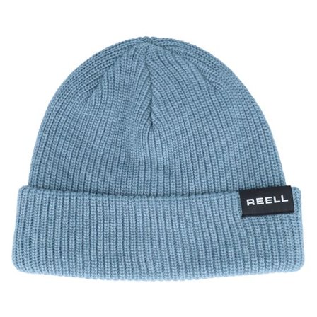 Reell - Blå cuff Beanie - Dock Beanie Grey Blue Cuff @ Hatstore