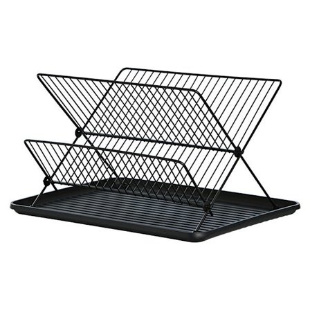 Detta diskställ mäter 32x43x23 cm och har en rymlig design och en praktisk bas.