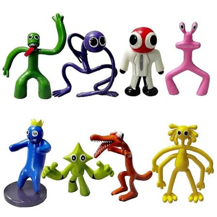 8 stk. Rainbow Friends Leker Rainbow Friends Actionfigurer Leker Gaming Actionfigurer[YJD]