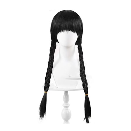 Cosplay Wednesday Addams -mekko tytöille, lasten elokuvapuvut, musta hihaton goottilainen mekko, Halloween-juhlat, naisten yöpaita