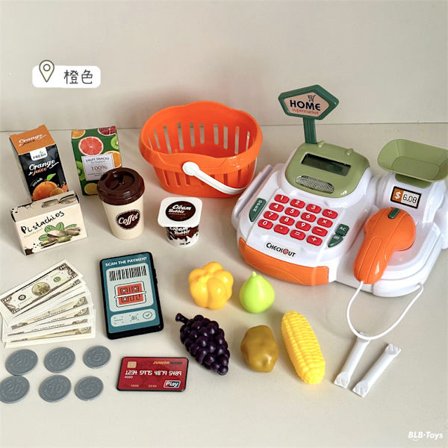 Lekkafé för Barn - Komplett med Kaffemaskin, Munkar och Kök | Rolig Leksak för Rollspel med Låtsasmat