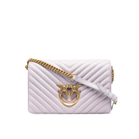 Pinko Cross Body Tass , Paars , Dames , Maat: ONE Size Schoudertassen