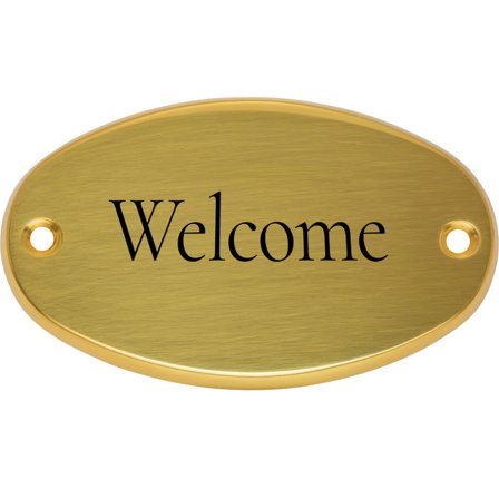 Brass sign oslo - Made to order - Gold - 80x43mm - Signomatic.com.au