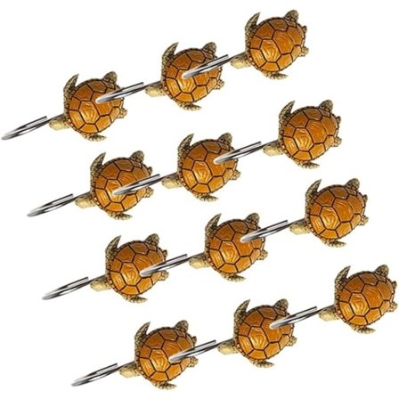 12 stk dusjforhengskroker dusjdekorasjon dusjkroker