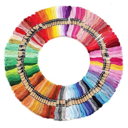 Multifarvet Broderigarn 200 Nøgler [HK]