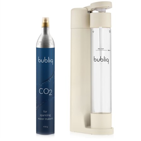 Bubliq Sodavandsmaskine inkl. kulsyrepatron, beige | KitchenOne