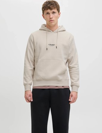 Jack & Jones Jjesoho Sweat Hood Noos - Cream - XL