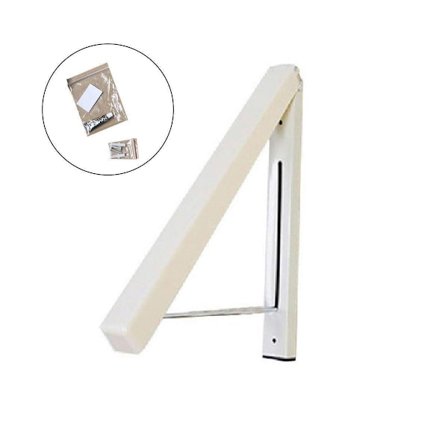 Mini Vegghengt Uttrekkbart Klesstativ Plassbesparende Kleshenger