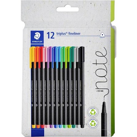 Staedtler triplus 334 C12 Fineliner 12 bitar