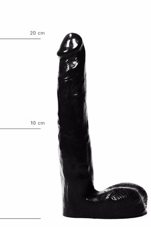 DILDO ALL BLACK 20 CM