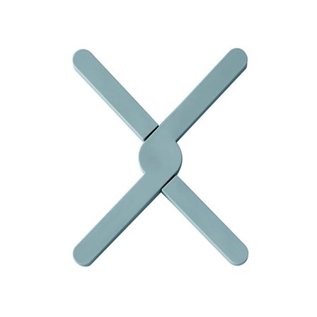 Blå sæt med 4 i alt Total Clearance silikone stativ, sammenklappeligt stativ f