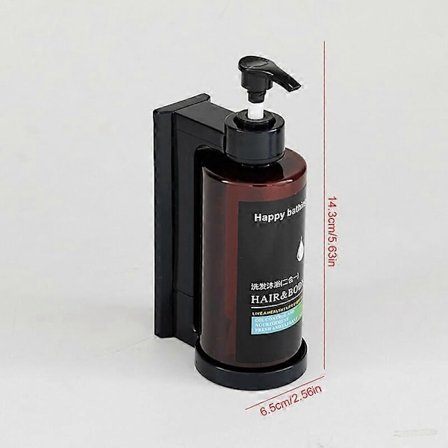 Dusch Shampoo Dispenser Set 3X300ml Väggmonterad Pump Shampoo Balsam Kroppsbehållare Dispenser med Hållare