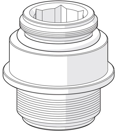 Oras 178787 Overgangsnippel til dusjslange, M20x1,5/G15, Baderom