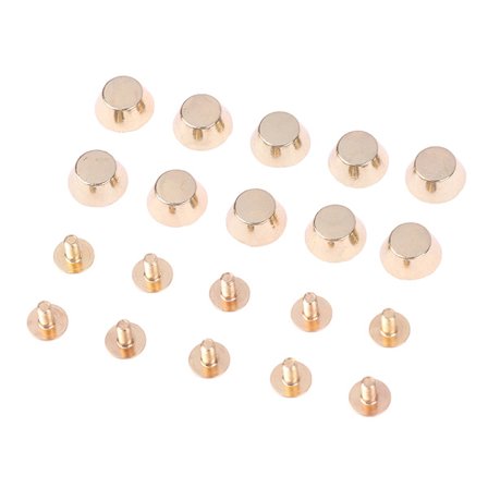 10 sæt metaltaske nitter til gør-det-selv-lædernitter Taske Wear Protecti