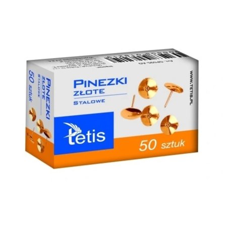 Pin-satser i Guld/ 50-pack