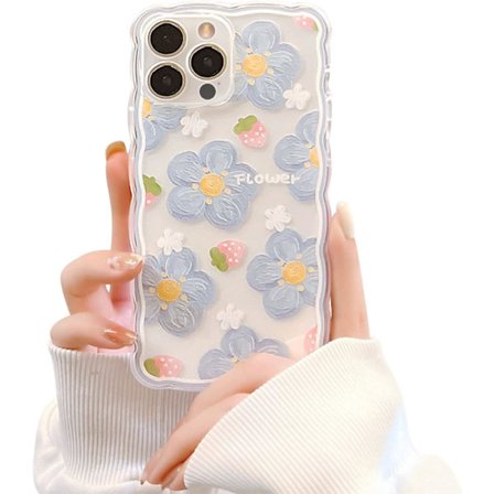 Kompatibel med iPhone 13 Pro Max Cover 6.7 Tommer med Blomster Sød