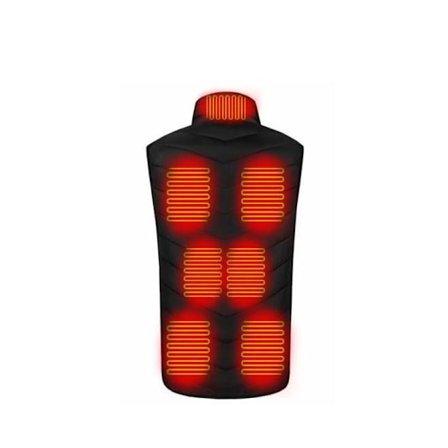 Genopladelig Varmevest 9 varmezoner Small Small/ XS Vest
