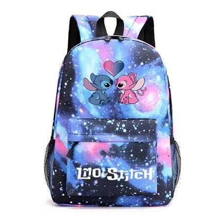 Lilo og Stitch tema tegneserie rygsæk letvægts