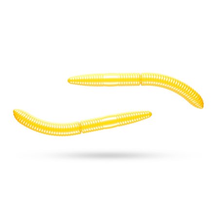 Libra Lures Fatty D'Worm Tournament 55 Cheese (12-pack) - Yellow