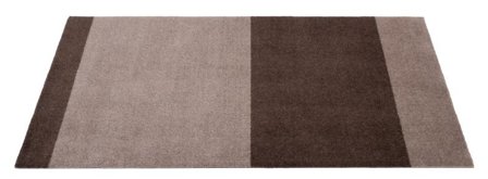 Tica Copenhagen Gulvmatte Stripes Brun-Sand 67x120