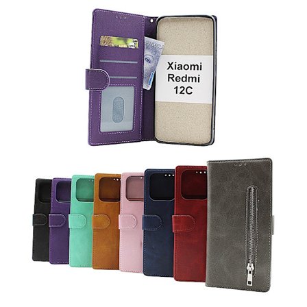 Zipper Standcase Wallet Xiaomi Redmi 12C