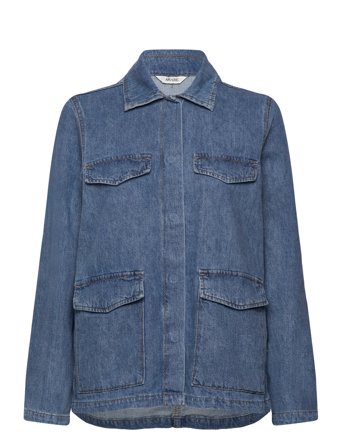 Vmmaria Ls Pocket Denim Jacket Vma Blue Vero Moda