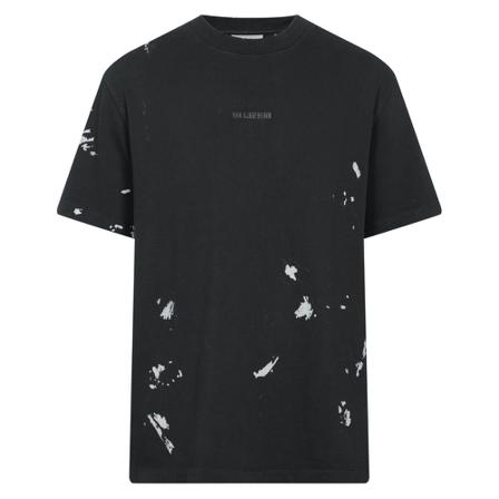 Han Kjøbenhavn, Logo Boxy Tee Short Sleeve Paint Zwart, Heren, Maat:S