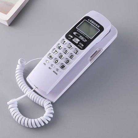 Telefonlur med sladd Telefon RÖD