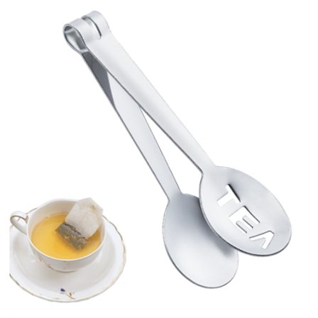 3 stk. rustfritt stål tepose-tang tepose-klemmer verktøy kjøkken