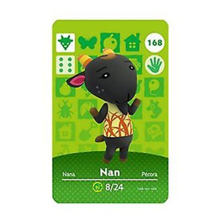 Nfc-pelikortti, yhteensopiva Animal Crossingin, ch Amiibon ja Wii U:n kanssa - 168 Nan